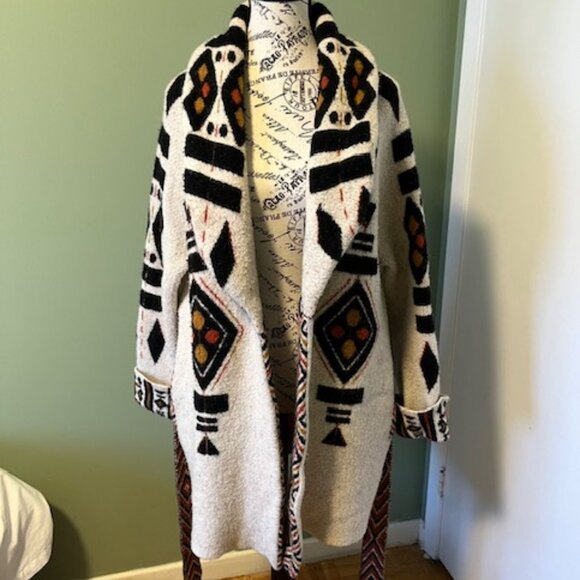 Zara Tribal Sweater Coat - Picture 7 of 9